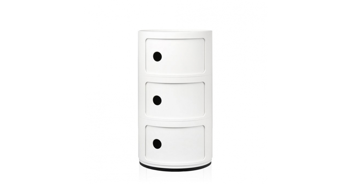Kartell Componibili 3Box Bílá - Stylový Úložný Kontejner