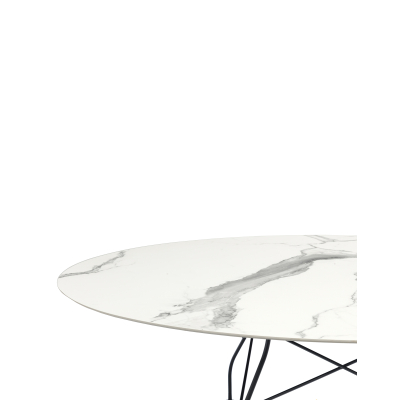                             Glossy Marble finish ovál                        