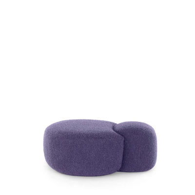 Aaland pouf tissue bouclé - indigo, z expozice                    
