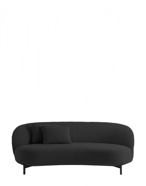 K-Wait Chaise lounge  Bouclé pravá područka modrá